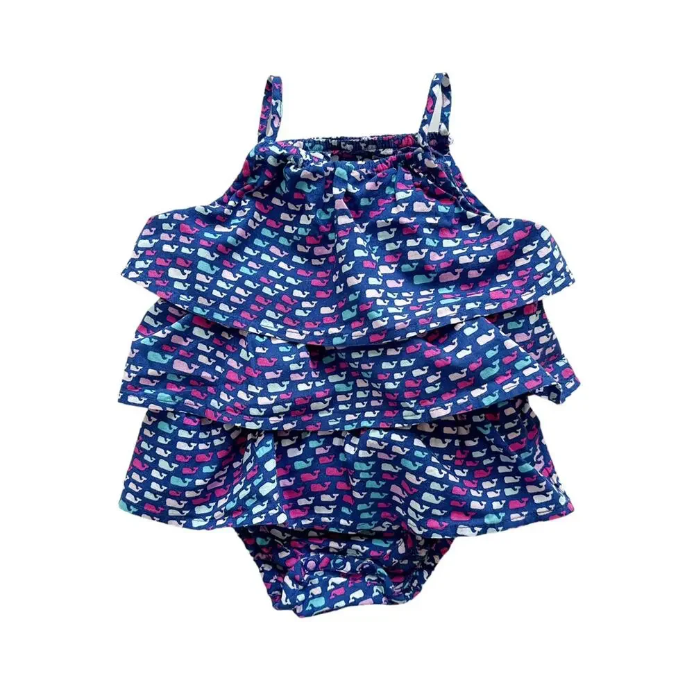 Vineyard Vines x Target Ruffle Sunsuit Romper Size 3-6m